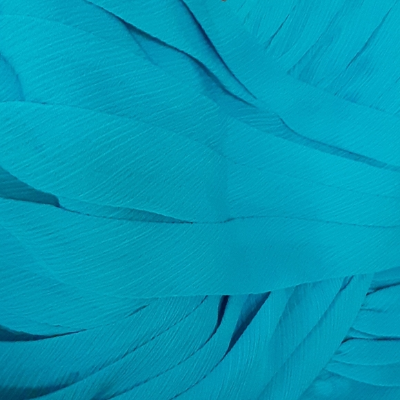 David's Bridal strapless crinkle chiffon dress - Picture 2 of 5